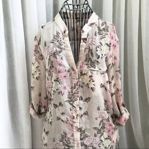 Kut from Kloth Floral Print Button Up Blouse - Picture 3 of 16